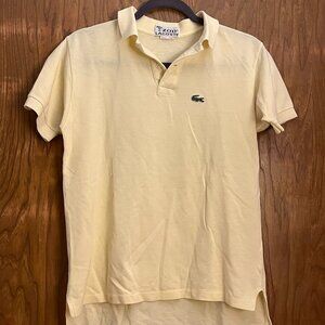 Butter Yellow Vintage Lacoste Polo Shirt